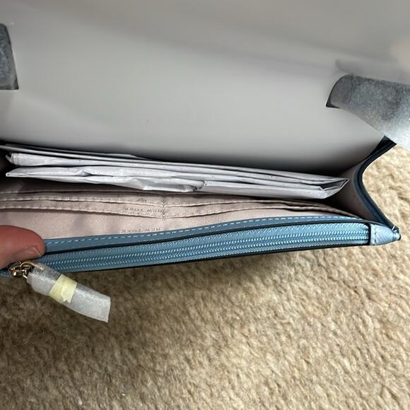 Kate Spade Crossbody Bag Small Blue Plaid Multi New Retails $289 - Picture 4 of 7